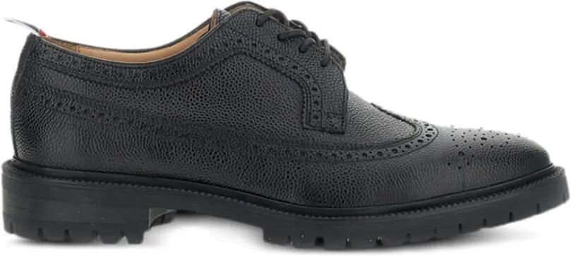 Thom Browne Longwing brogue leren veterschoenen met textuur Zwart