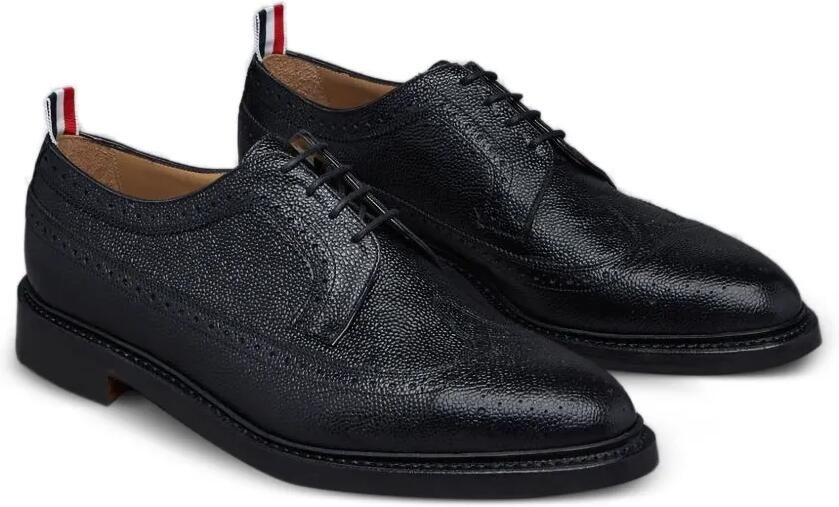 Thom Browne Lucido bewerkte brogues met leren zool Zwart