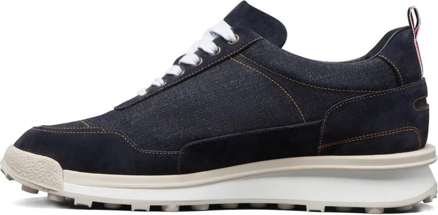 Thom Browne Selvedge denim Tech Runner Alumni sneakers Blauw