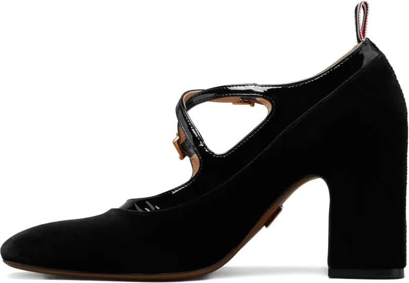 Thom Browne Soft lakleren Thom John gekruiste hakken 75 mm Zwart - Foto 3