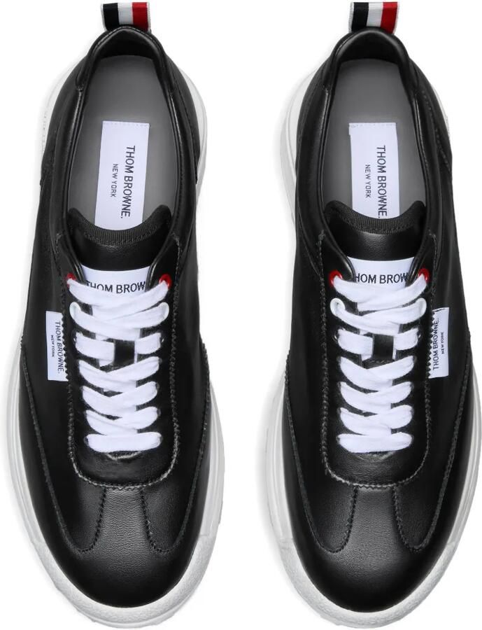 Thom Browne Soft Nappa RWB Tech Runner sneakers Zwart - Foto 3