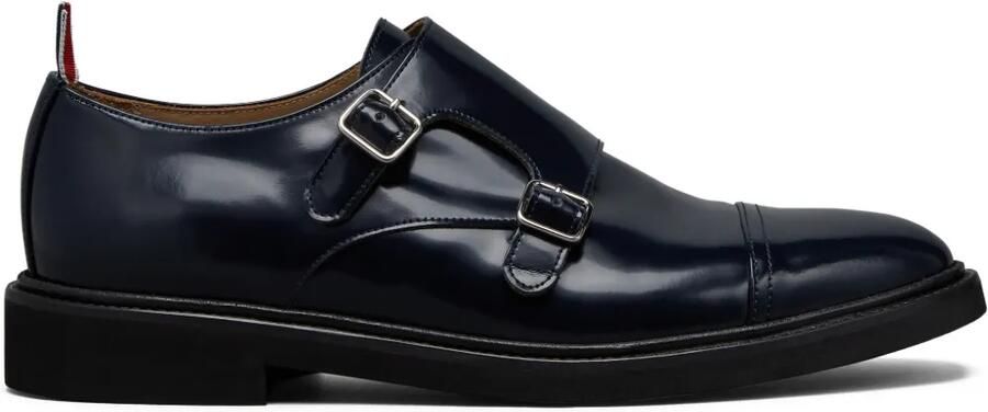 Thom Browne Soft Spazzolato Oxford schoenen met dubbele bandjes Blauw