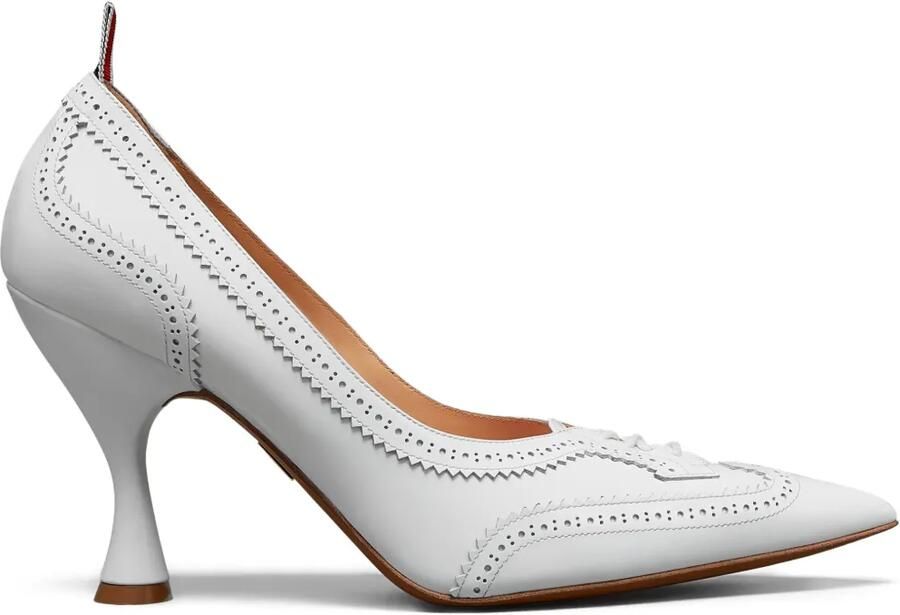 Thom Browne Soft Wingtip lakleren pumps Wit