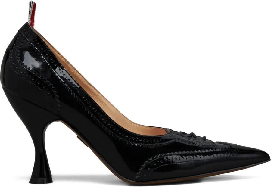 Thom Browne Soft Wingtip lakleren pumps Zwart