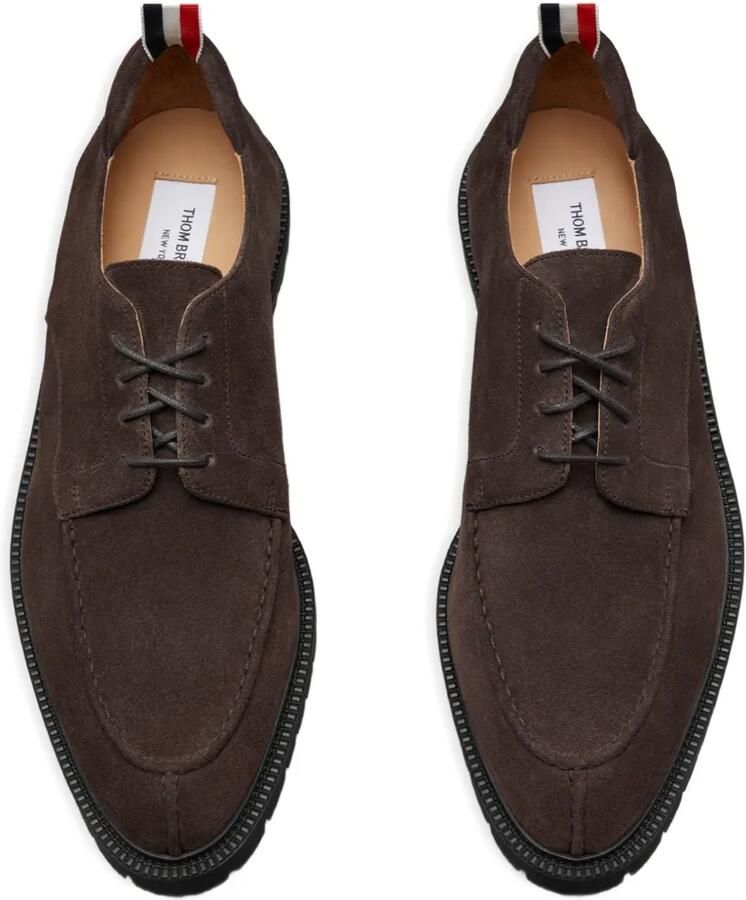 Thom Browne Suède derby schoenen met Commando zool Bruin - Foto 2