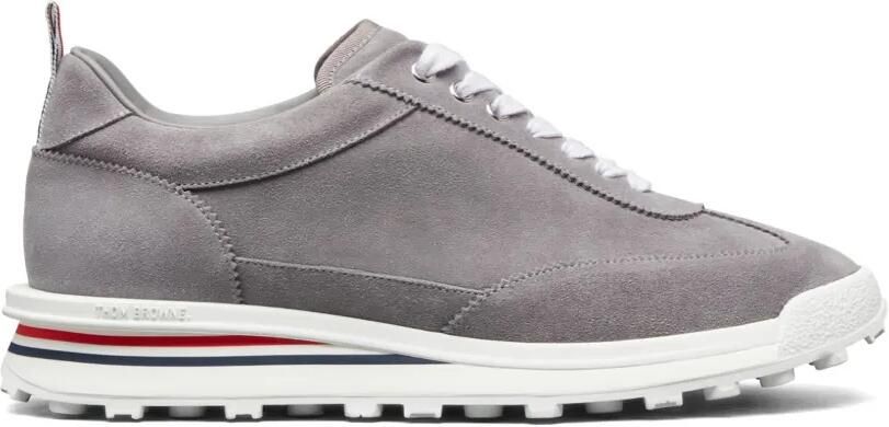 Thom Browne Tech Runner kalfsleren suède sneakers Grijs