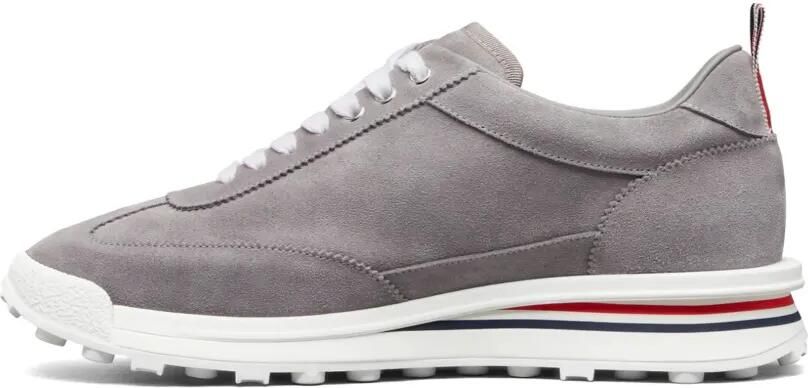 Thom Browne Tech Runner kalfsleren suède sneakers Grijs - Foto 4