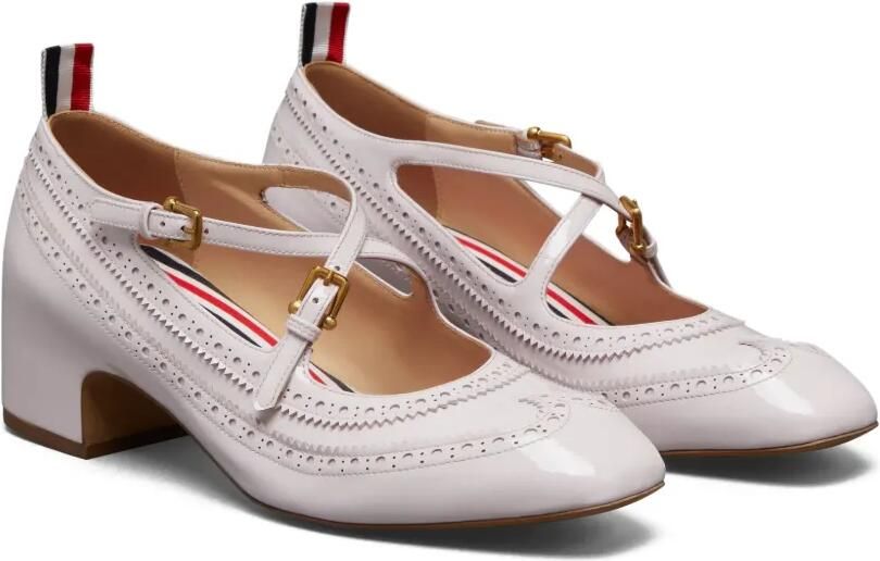 Thom Browne Thom John lakleren pumps met blokhak Roze - Foto 3