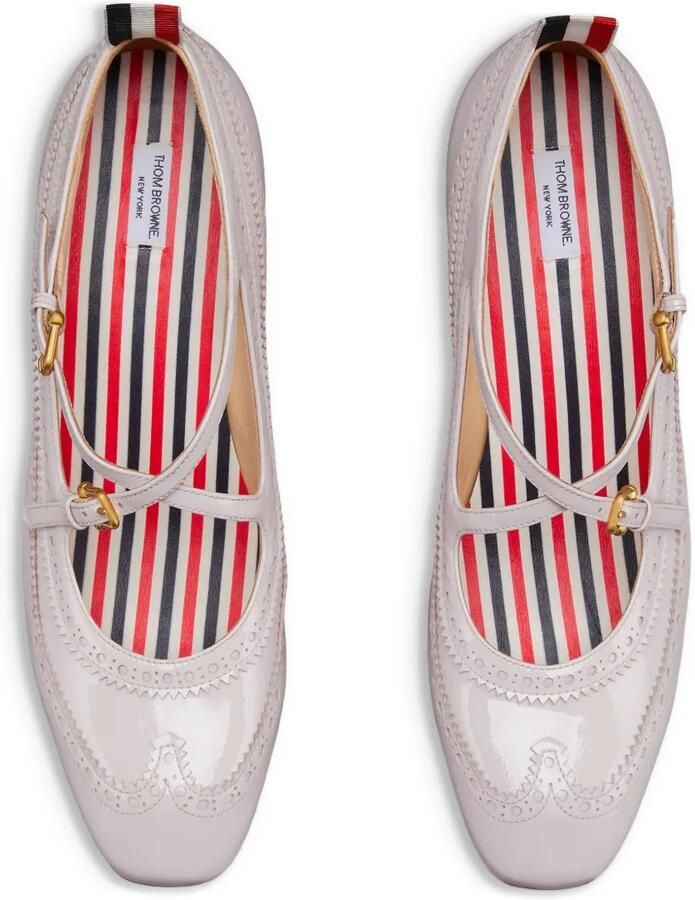 Thom Browne Thom John lakleren pumps met blokhak Roze - Foto 2
