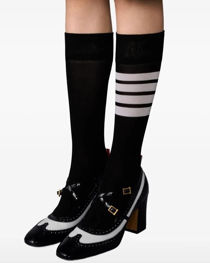 Thom Browne Thom John leren pumps Zwart - Foto 3