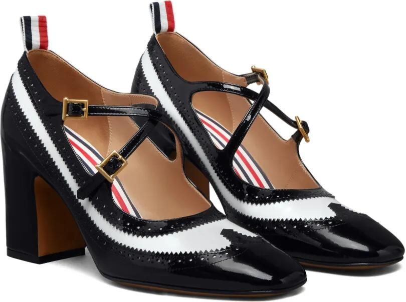 Thom Browne Thom John leren pumps Zwart - Foto 4