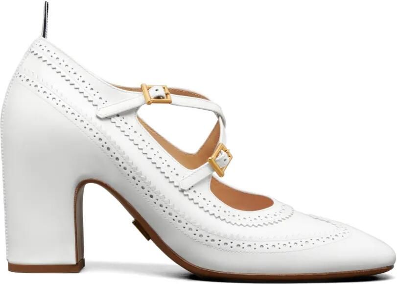 Thom Browne Thom John pumps met brogue detail Wit