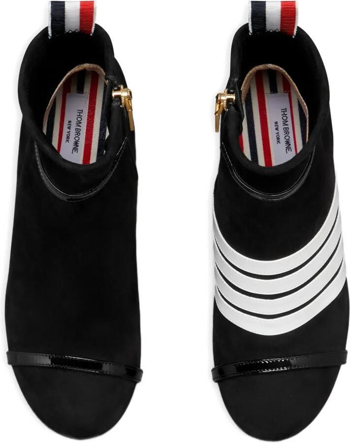 Thom Browne Trompe L'oeil 4-Bar enkellaarzen Zwart - Foto 3