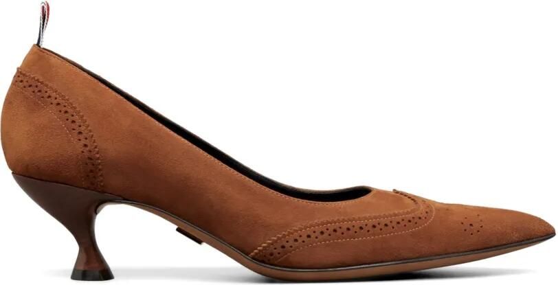 Thom Browne Velukid Wingtip pumps 50 mm Bruin