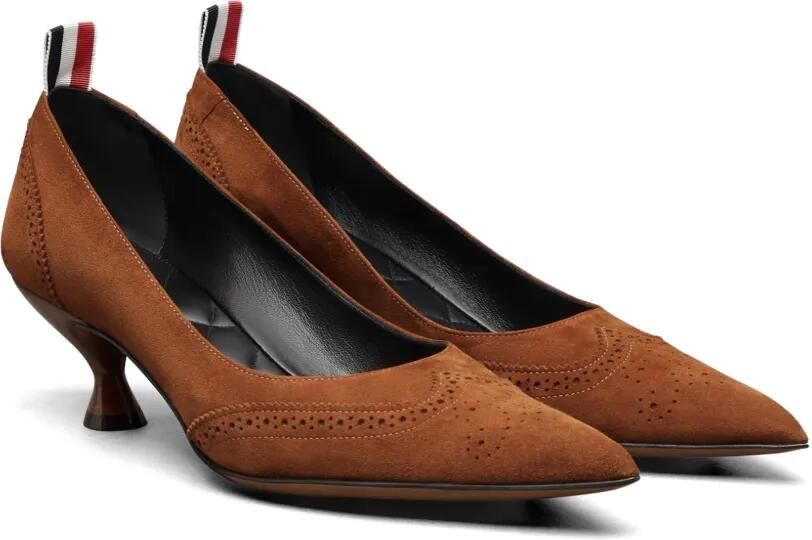Thom Browne Velukid Wingtip pumps 50 mm Bruin - Foto 3