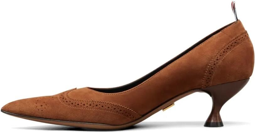 Thom Browne Velukid Wingtip pumps 50 mm Bruin - Foto 4