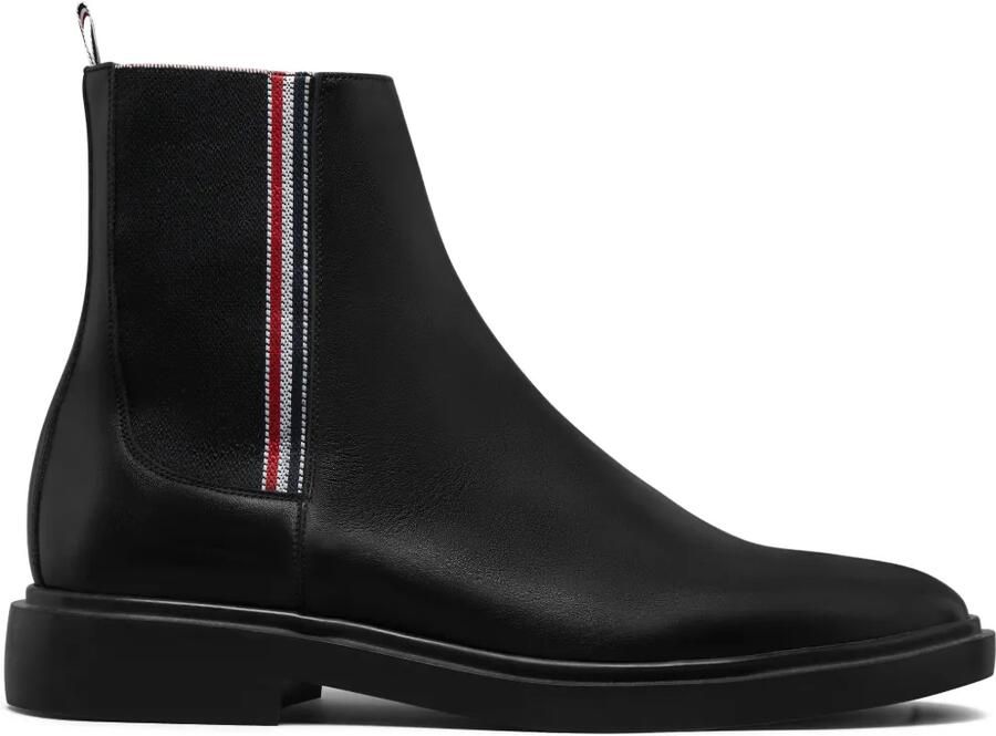 Thom Browne Vitello Chelsea laarzen met rubberen zool Zwart