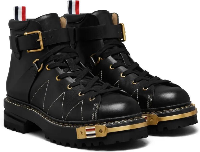 Thom Browne Vitello kalfsleren laarzen Zwart