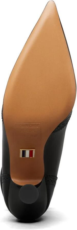 Thom Browne Wingtip leren enkellaarzen Zwart - Foto 5