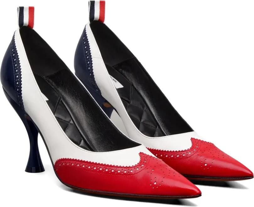 Thom Browne Wingtip leren pumps Wit - Foto 3