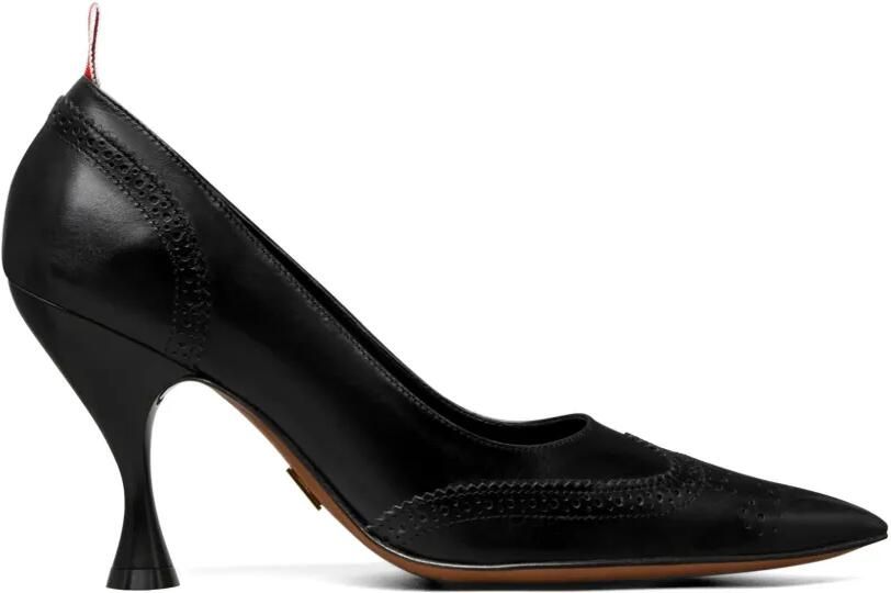 Thom Browne Wingtip leren pumps Zwart