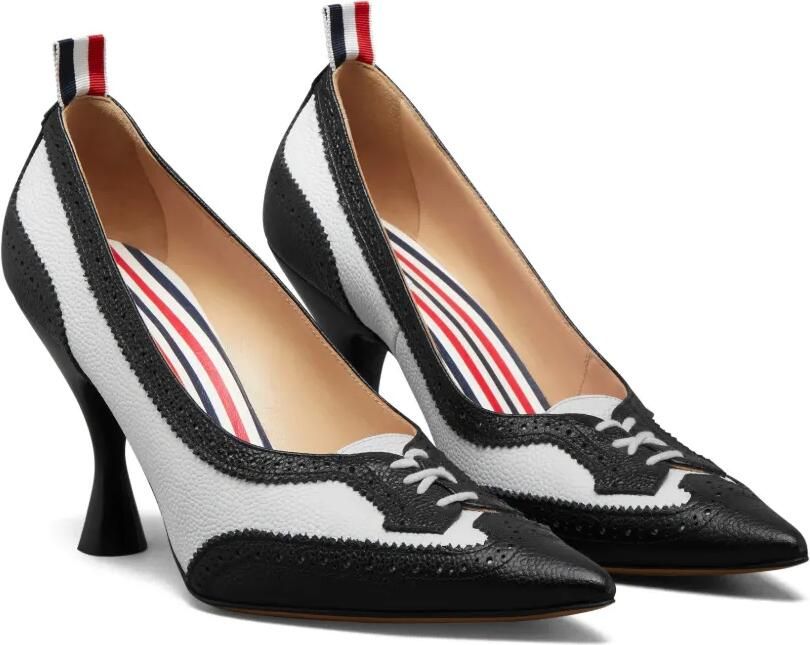 Thom Browne Wingtip pumps met textuur Zwart - Foto 3
