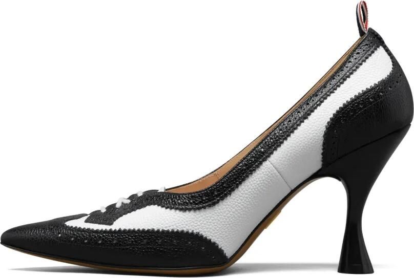 Thom Browne Wingtip pumps met textuur Zwart - Foto 4