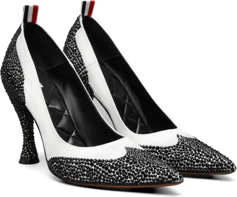 Thom Browne Wingtip pumps verfraaid met kristallen Wit - Foto 3