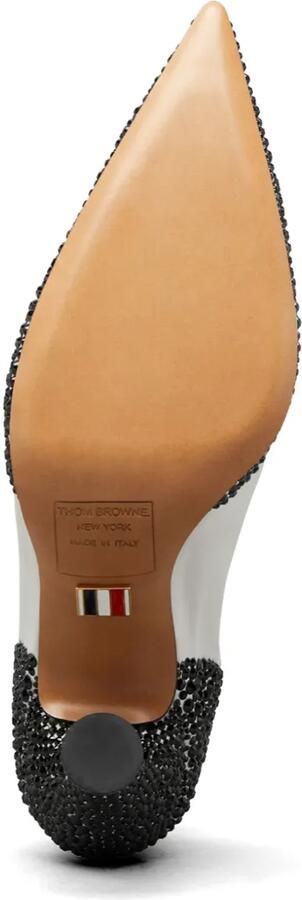 Thom Browne Wingtip pumps verfraaid met kristallen Wit - Foto 5
