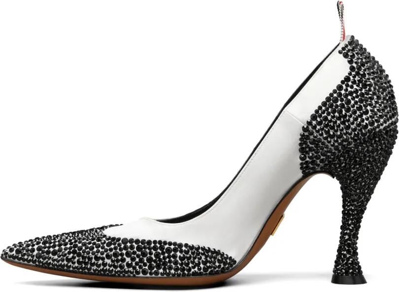Thom Browne Wingtip pumps verfraaid met kristallen Wit - Foto 4