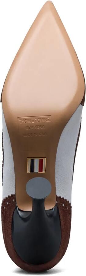 Thom Browne Wingtip suède pumps Bruin - Foto 5