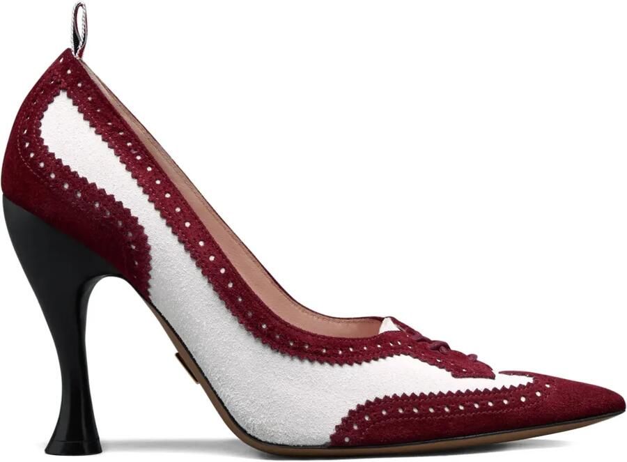 Thom Browne Wingtip suède pumps Rood