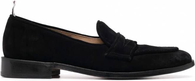 Thom Browne Varsity loafers met bandje Zwart