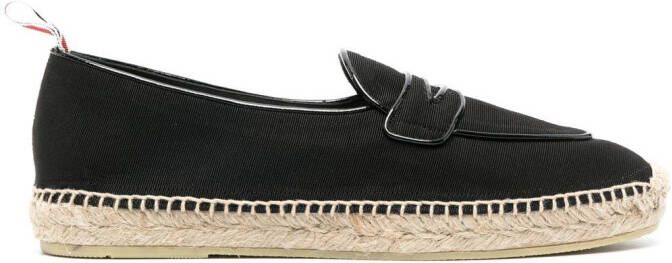 Thom Browne Varsity penny loafers Zwart