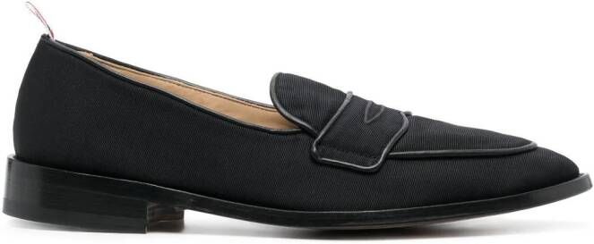 Thom Browne Leren loafers Zwart