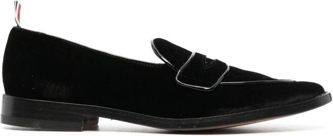 Thom Browne Varsity penny loafers Zwart