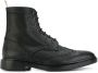 Thom Browne Wingtip brogue enkellaarzen Zwart - Thumbnail 1