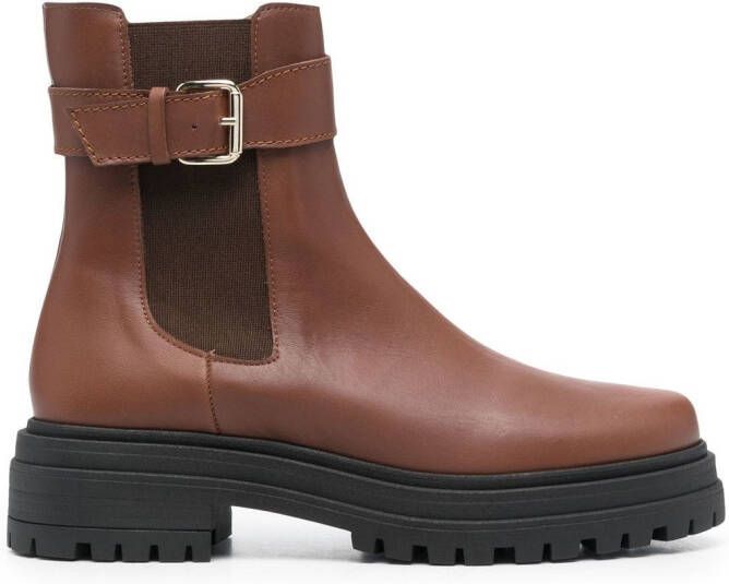 Tila March Celine Chelsea leren laarzen Bruin