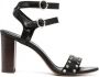 Tila March Flamenco sandalen met enkelbandjes Zwart - Thumbnail 1