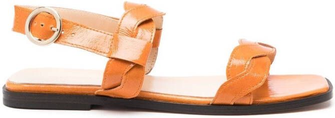 Tila March Rhea gevlochten sandalen Oranje