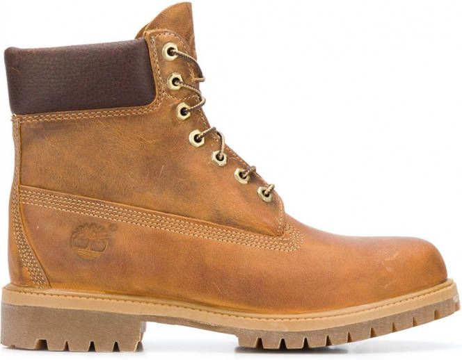 Timberland Enkellaarzen met veters Bruin