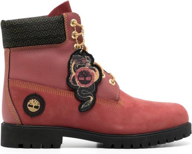 Timberland Heritage enkellaarzen Rood