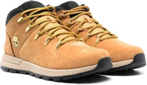 Timberland Kids Veterlaarzen met logoplakkaat Bruin