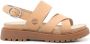 Timberland Leren sandalen met logo-reliëf Beige - Thumbnail 1