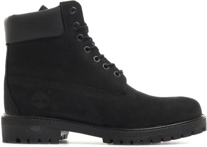 Timberland Suède enkellaarzen met vlakken Zwart