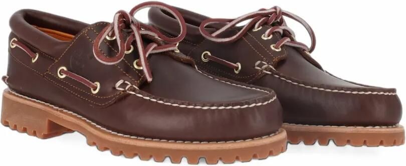 Timberland Authentic leather boat shoes Bruin - Foto 4