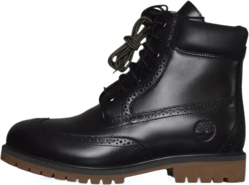 Timberland brogue-detail lace-up boots Zwart