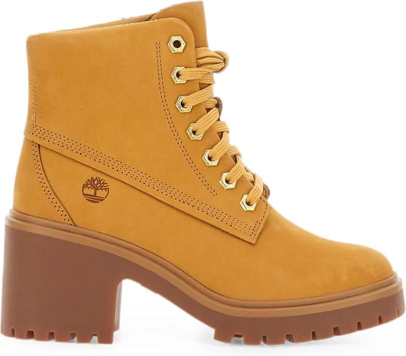 Timberland Enkellaarzen met logo-reliëf Beige