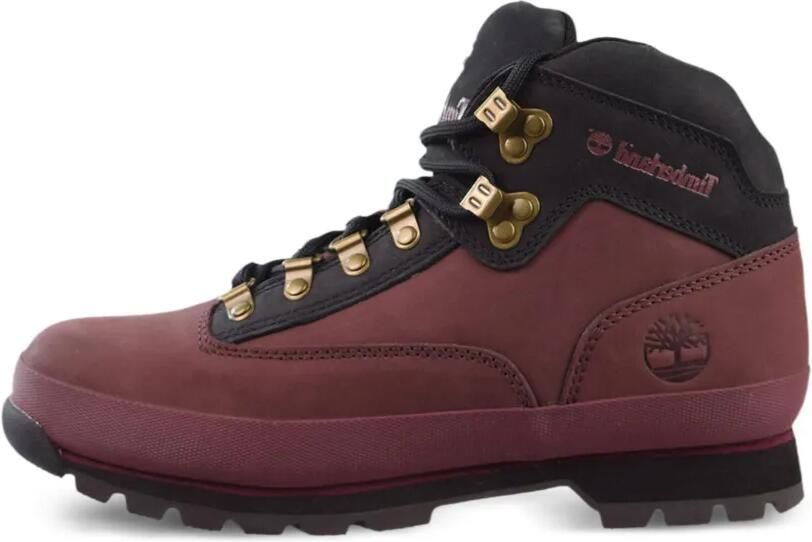 Timberland Euro Hiker Mid "Burgundy Nubuck" sneakers Rood