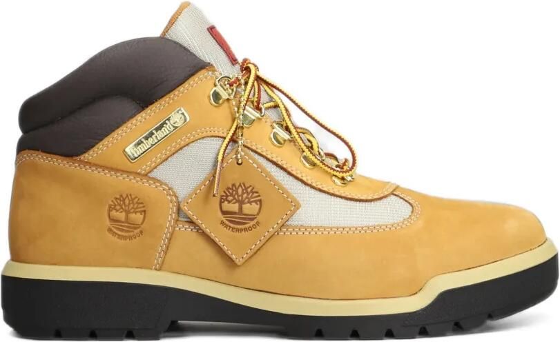Timberland Field logo-debossed panelled boots Beige